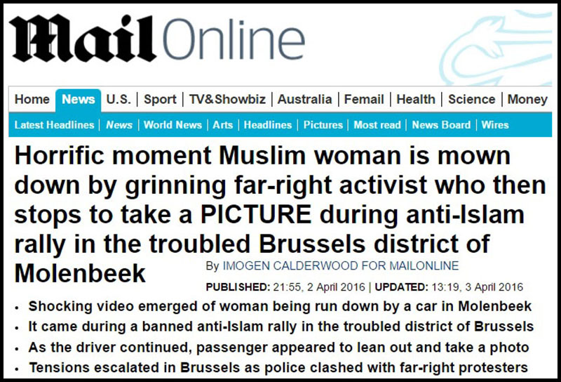 Daily Mail-Lie-Molenbeek